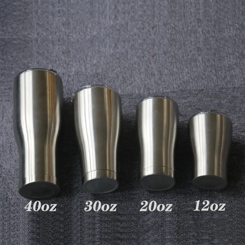 Stainless Steel Double Wall Vacuum Curved Hogg Stainless Steel Tumblers