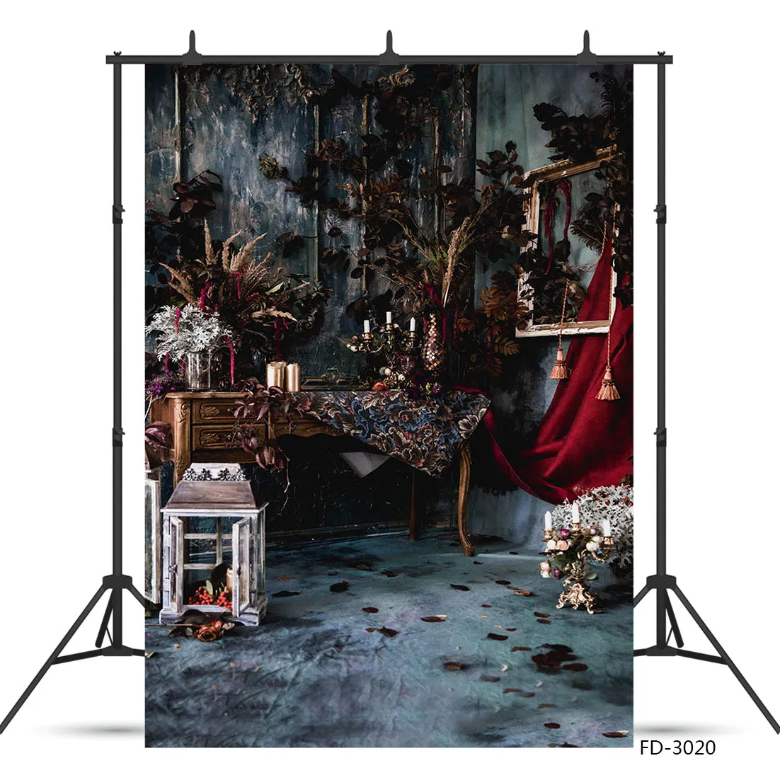 Rétro chambre chandelier Halloween Photo arrière-plans pour vinyle tissu Sudio toile de fond pour enfants bébé photographie accessoires Photocall