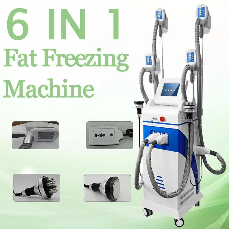 Machine de cryolipolyse à haute intensité Freeze Fat Fat 4 Girés travaillant ensemble Cryolipolyse Fat Gelzing Body Slim Lose Weight Equipment