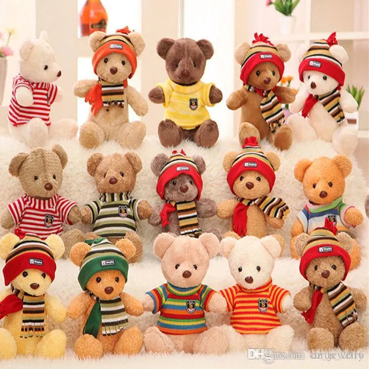 30 cm arrivant mignon ours en peluche en peluche en peluche peluche peluche jouets cadeaux cadeaux pour enfants cadeaux de noël