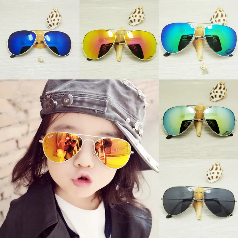 Enfant lunettes de soleil enfants plage lunettes de soleil UV 400 accessoires de mode crème solaire lunettes bébé pour garçons filles auvent enfants lunettes