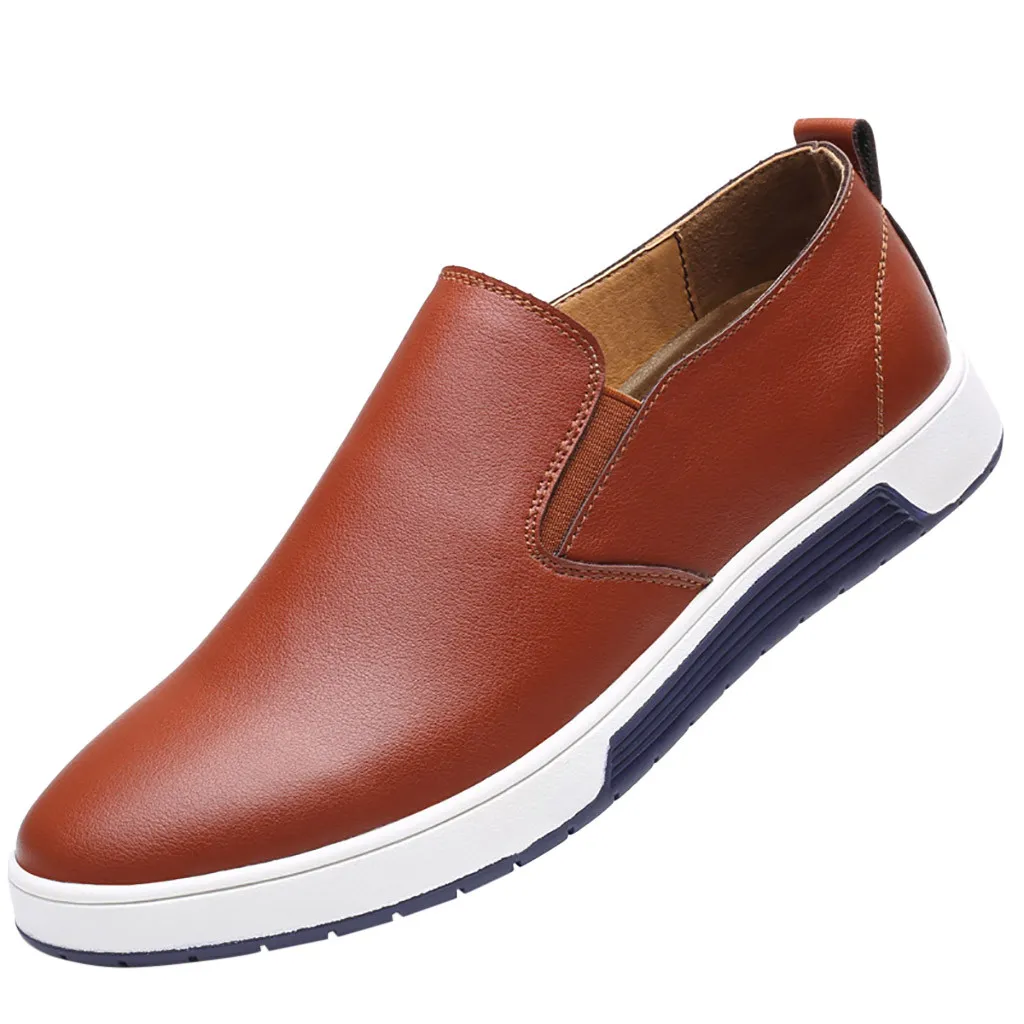 Robe d'affaires en cuir Sagace chaussures pour hommes hommes chaussures décontractées 2019 hommes respirant sans lacet décontracté mâle grande taille 37-47 Jly17 New114 s