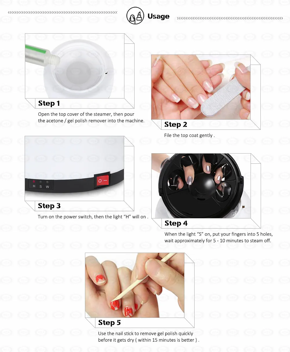 Mini Nail Phototherapy Machine Effective Rechargeable Remover Repair Damage  Nail Cleaning Laser Electronic Lamp, Pink - Walmart.com