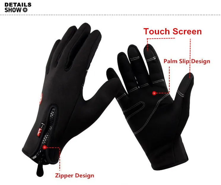 Guantes Térmicos A Prueba De Viento Para Ciclismo, Guantes De