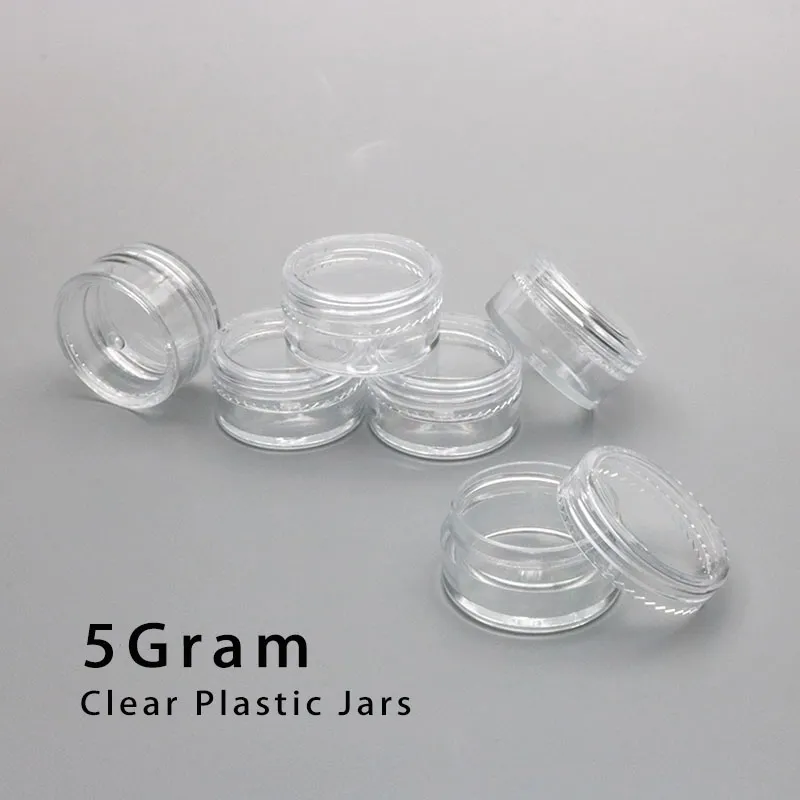 5 Gram Doorzichtige Potten Plastic Potten Plastic Cosmetische Container Lege Cosmetische Sample Containers Transparante 5ML Plastic Pot Potten