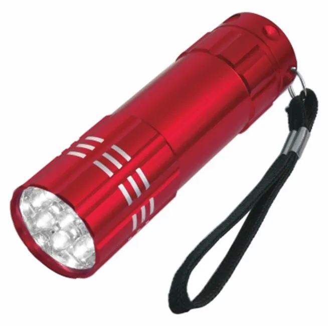 Mini lampe de poche d'éclairage UV en alliage d'aluminium 9 LED torches de lumière violette multifonction violet détecteur d'argent lampes de poche lampe extérieure portable