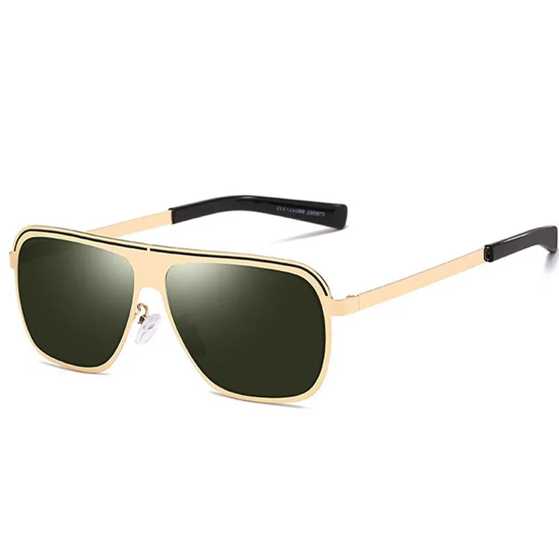 Солнцезащитные очки для мужчины бренд Sunglases мужчины старинные солнцезащитные очки Мода мужчины металлические солнцезащитные Феиэрверка негабаритных дизайнер солнцезащитные 9C3J07