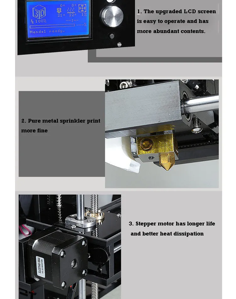 Imprimante 3D Kit Mac Windows Haute Précision 0.004Mm