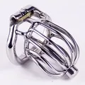 Male Device Stainless Steel Super Small Size Chastity Cage Virginity Lock Adult Game Sex Toys Y19070602_voghion.com