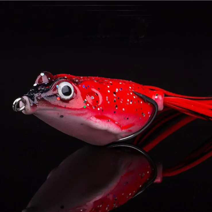 3D 소프트 루어 낚시 루어 미끼 태클 5.5cm/13g 고무 개구리 미끼