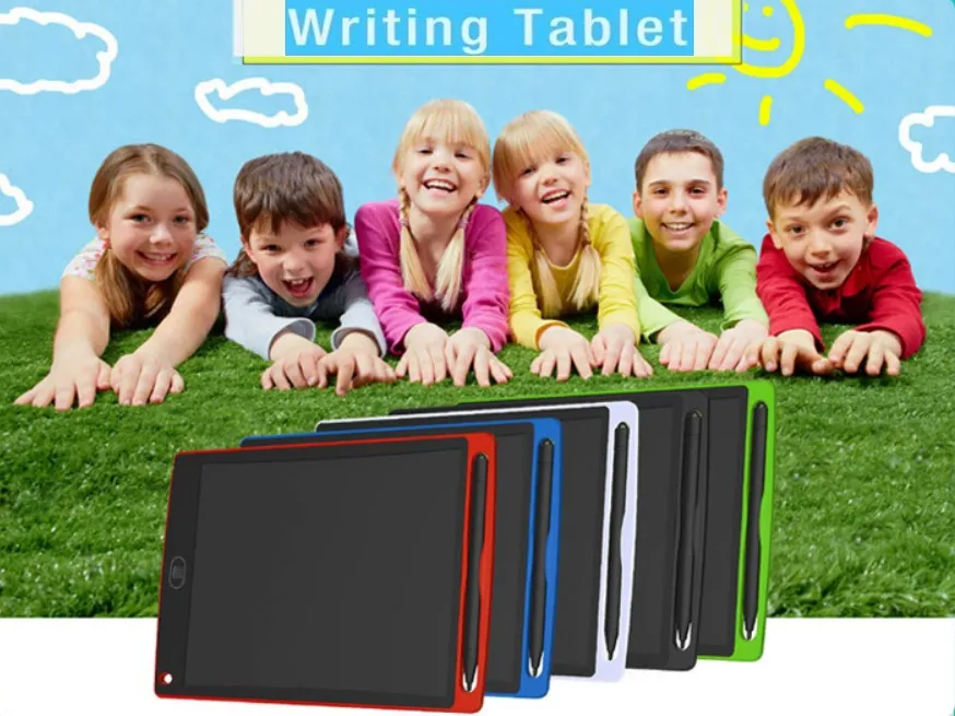 Fabrik 8,5 tum LCD-skrivning Tablet Ritning Board Blackboard Handstil Pads Present Gift for Kids Paperless Notepad Tablets Memo med uppgraderad penna