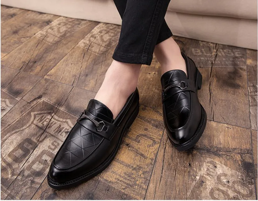 dress shoes sale men Mezlan Mens Solid Blue Lace-up Oxford Leather Dress Shoes, 8 main image 0