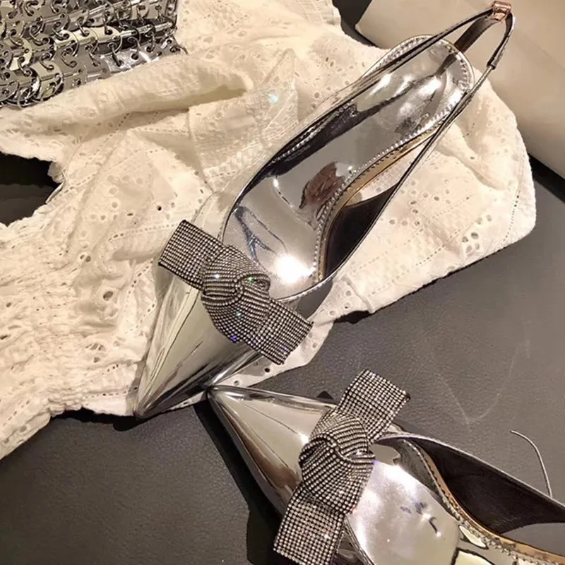 Women Silver Satin High Heel Dress Shoes Genuine Leather Pumps with Pointed Toes and Slip-On Closure from Dhgate Dress Shoes - price 90.46 Women Silver Satin High Heel Dress Shoes Genuine Leather Pumps with Pointed Toes and Slip-On Closure from Dhgate Dress Shoes - price 90.46