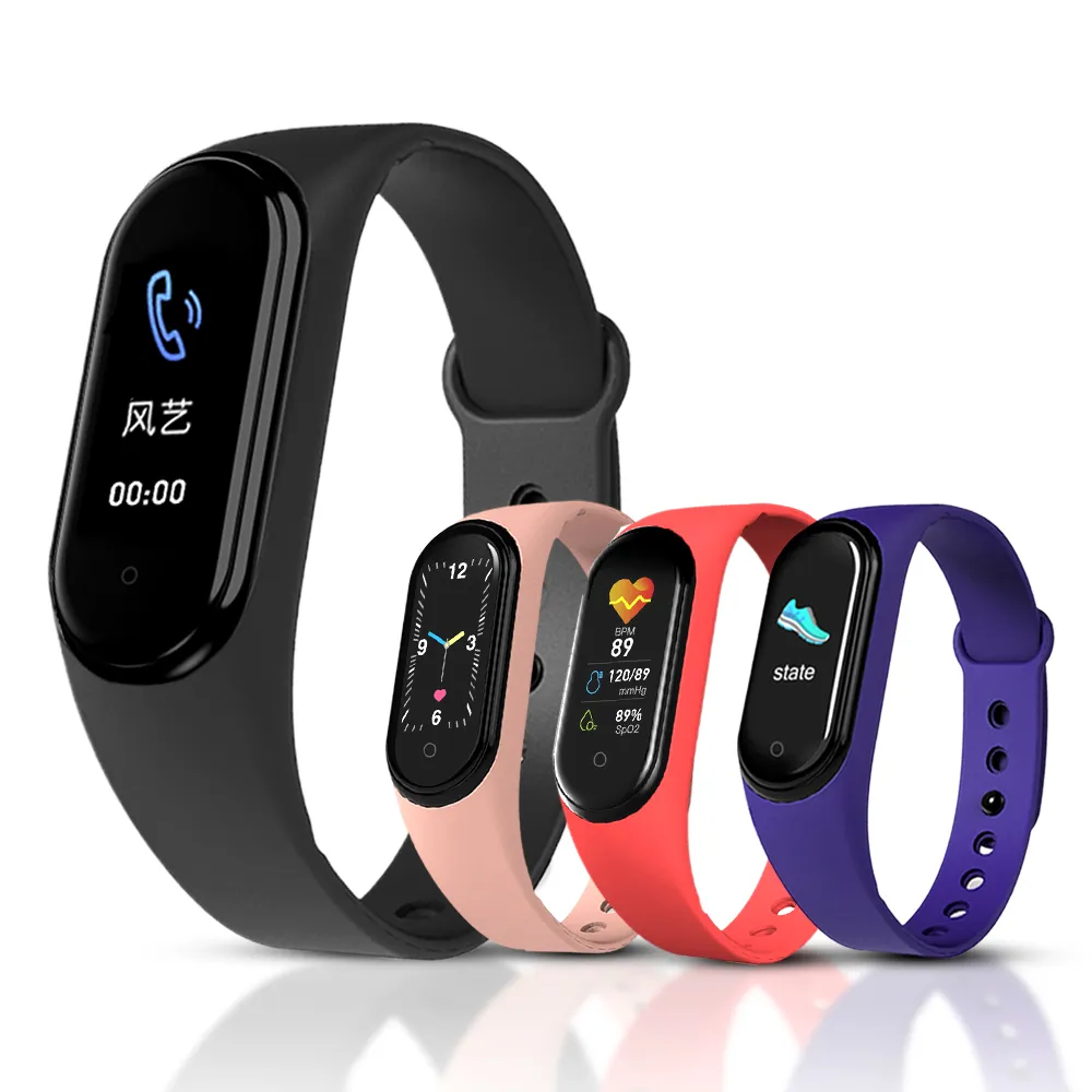 M5 Sport Smart Watch Men Bluetooth polsband Fitness Tracker Women Call Smartwatch Play Music Bracelet Smartband