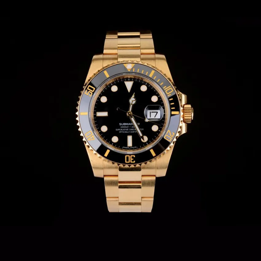 2020 beste verkoper top horloge 116618 116618LN 40mm 18k goud keramische bezel 2813 automatische mechanische herenhorloge horloge fabriek beste cadeau