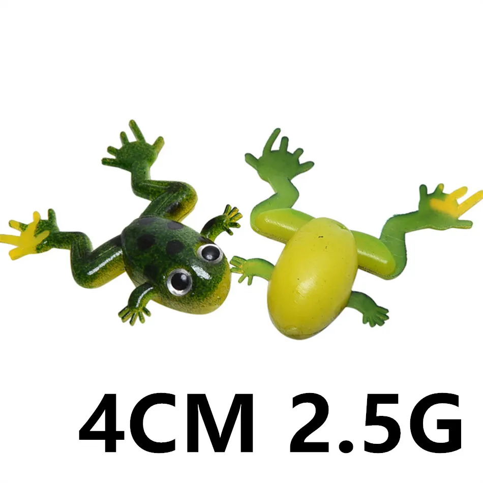 20pcs 4cm 2.5g Mini-Frosch Silikon Fischköder Gummiköder Köder c-028