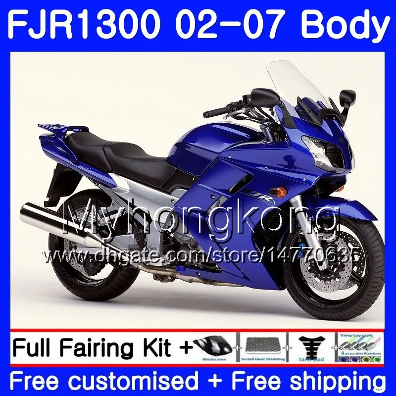 Kit Pour YAMAHA FJR1300A Bleu brillant chaud 2001 2002 2003 2004 2005 2006 2007 2AAHM.25 FJR 1300 FJR-1300 FJR1300 01 02 03 04 05 06 07 Carénages