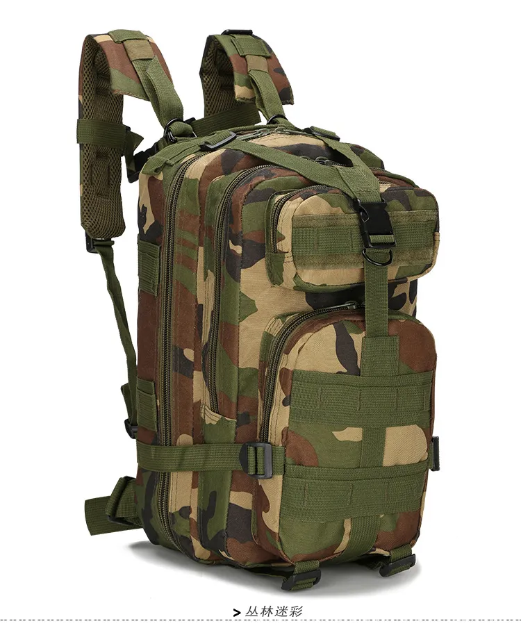 Тактический рюкзак на открытом воздухе 30л армия военный штурмовый штурм сумки с камуфляжными походами по охоте