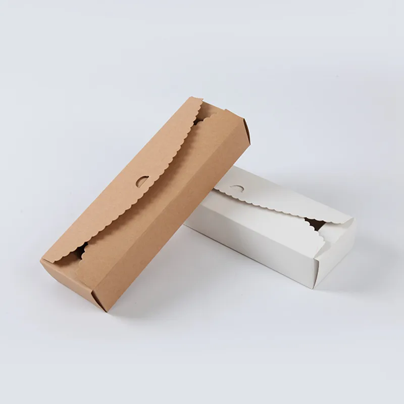 Cardboard Box Kraft Paper Boxes Macaron Biscuit Pancake Box Packaging ...