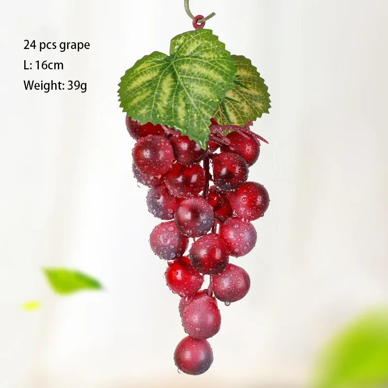 Forniture per feste Appendere uva artificiale Frutta fai da te Corde di uva  finta in plastica per la decorazione del giardino di casa