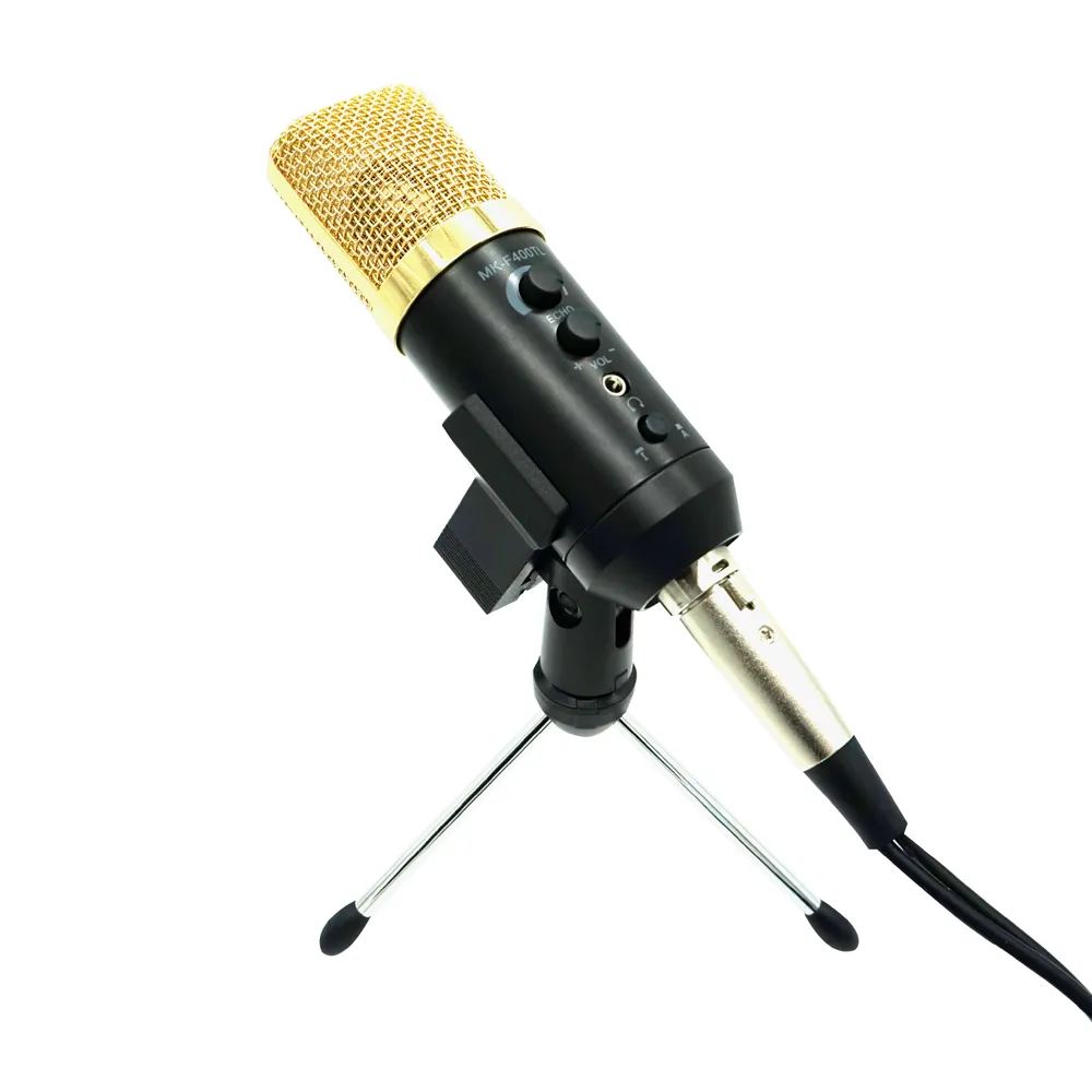 MK-F400TL / MK-F500TL Studio Microphone USB Condenser Sound Recording Add Stand Free Driver For Mobile Phone Computer