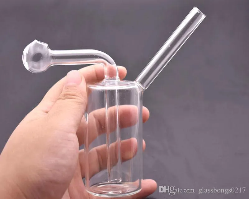 Wyprzedaż szklany olej palnik Bong Pyrex Gruby szklane szklane rury szklane szklane rury bubbler mini zlewki bong dla bulgotania rur wodnych bongs