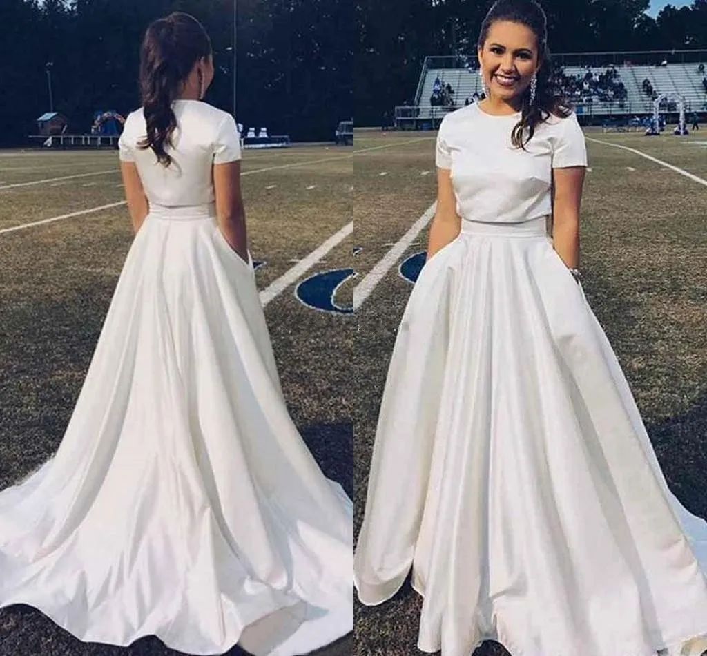 Latest simple gown design 2019 hot sale