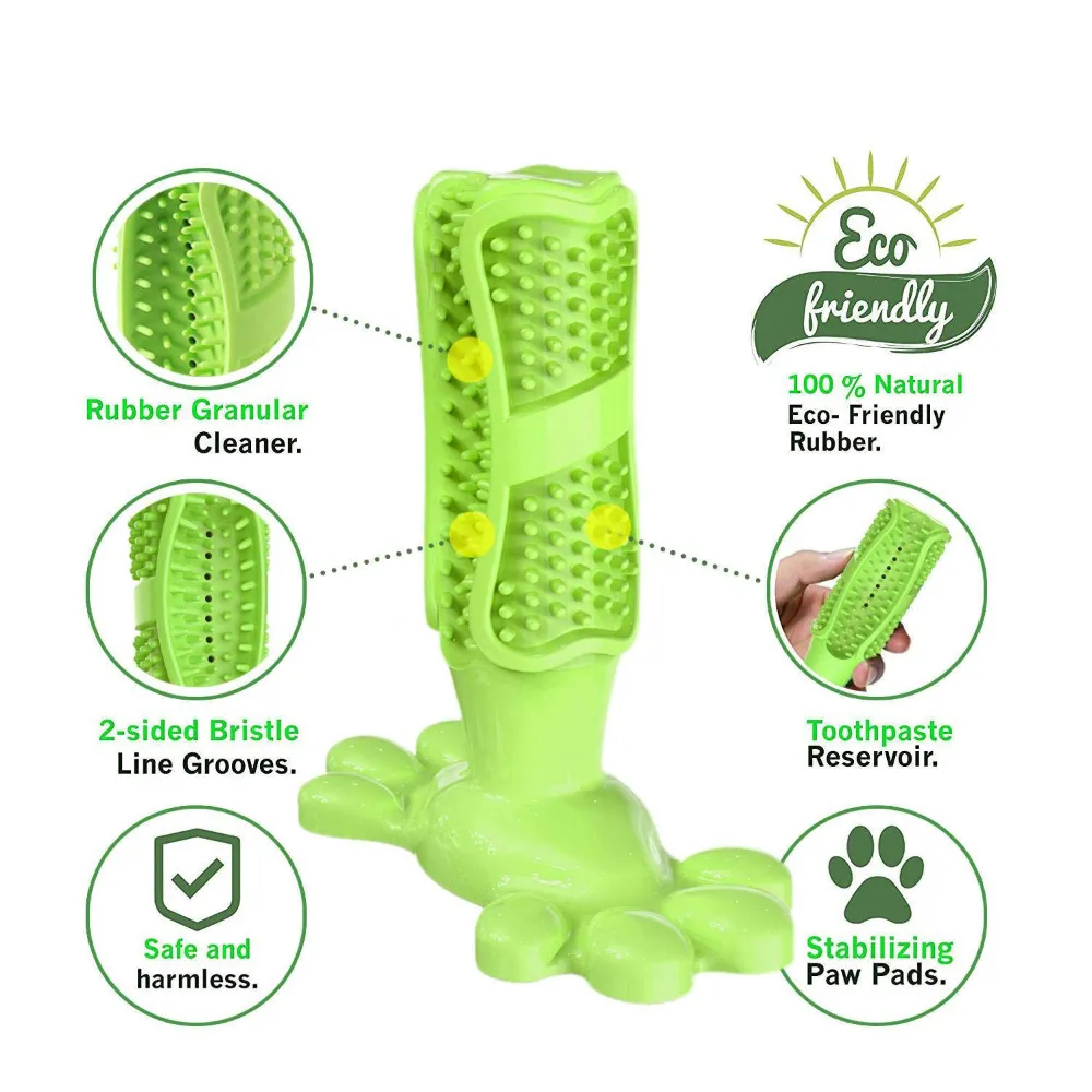 Brosse à dents pour animaux de compagnie Jouets à mâcher pour animaux de compagnie Outils de nettoyage des dents de chien Jouets pour chiens en silicone Bâton de brossage des dents avec taille moyenne et grande