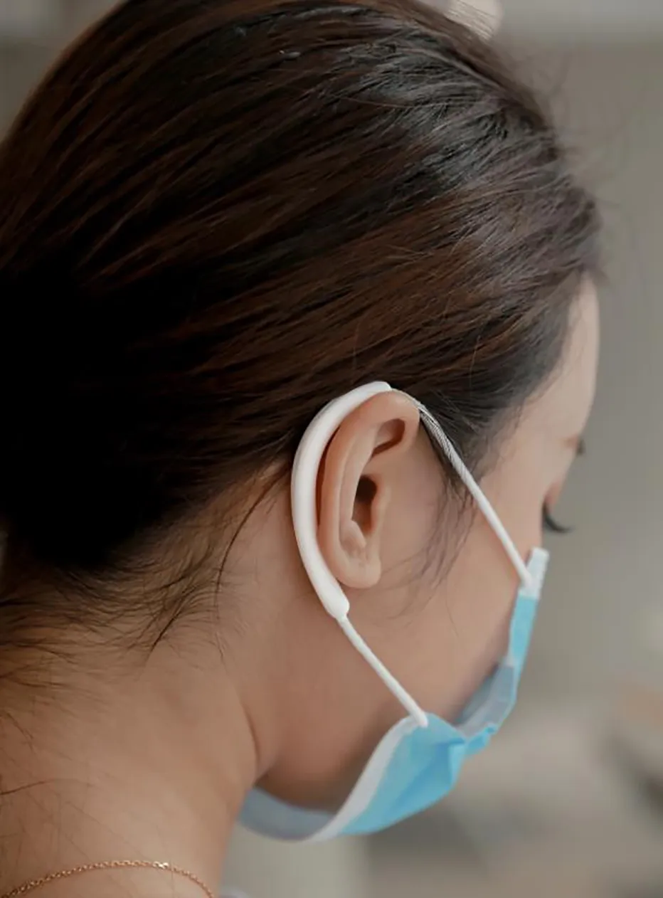 Silicone earbud 2025 hooks