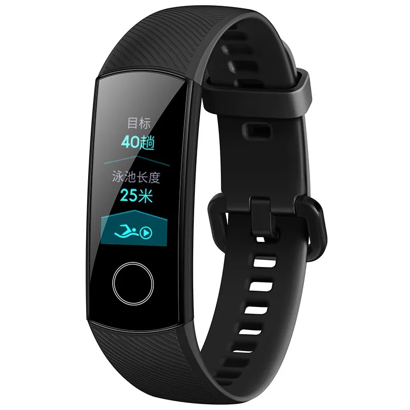 Original Huawei Honor Band 4 NFC Smart Armband Hjärtfrekvens Monitor Smart Watch Sport Tracker Hälsa Armbandsur för Android iPhone IOS-telefon