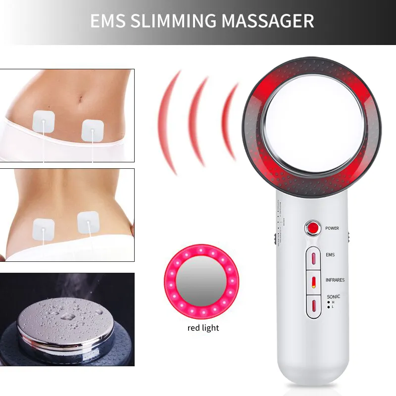 초음파 Cavitation Ems 바디 슬리밍 마사지 체중 감소 Lipo 안티 셀룰 라이트 지방 버너 Galvanic 적외선 초음파 치료 SH190727