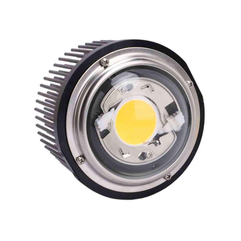 DIY CREE Cob LED-Wachstumslicht, CXB3590 + idealer Halter 50-2303CR + vorgebohrter Kühlkörper D163 mm x H70 mm (für 75–85 W) + D100 mm Glaslinsen