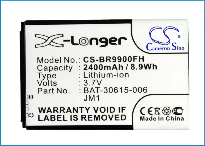 Cameron Sino wysokiej jakości 2400 mAh bateria BAT-30615-006, JM1 do Blackberry Bold 9900, Bold Touch 9900