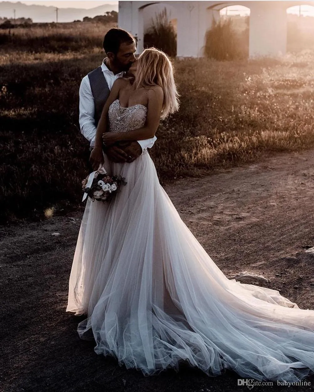 Sexy bohemian wedding dress sale
