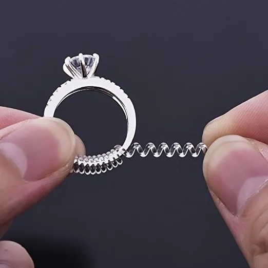 Ringstorleksjusterare med poleringstyg Perfekt för lösa ringar