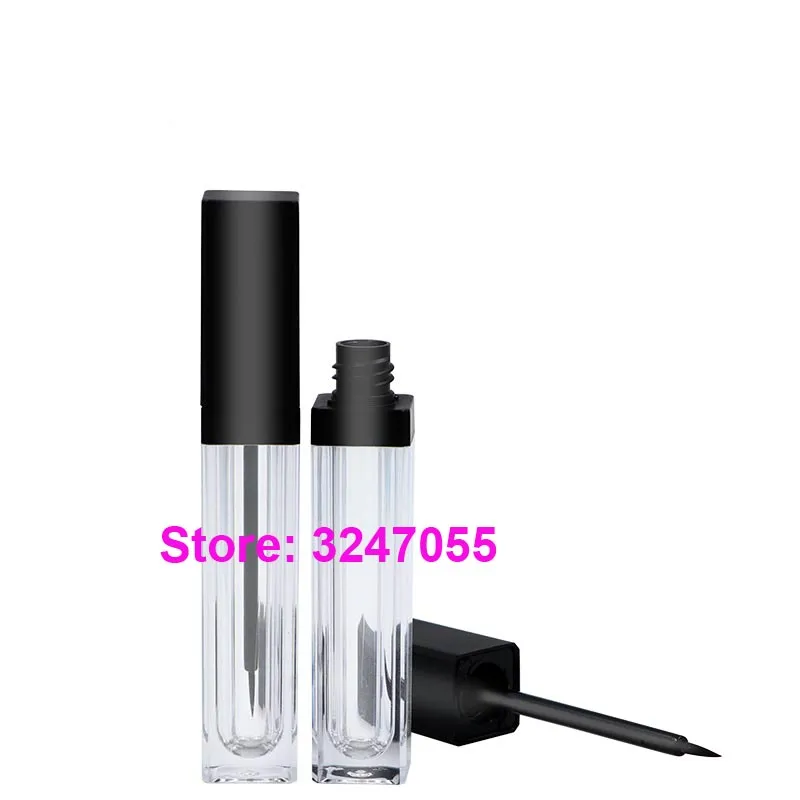 6ml 50 sztuk / partia Clear Puste Kosmetyczne rzęsy Wzrost Ciekłą butelkę, DIY Plastikowa Rura Eyeliner, Pojemnik na klej do kleju eyeliner