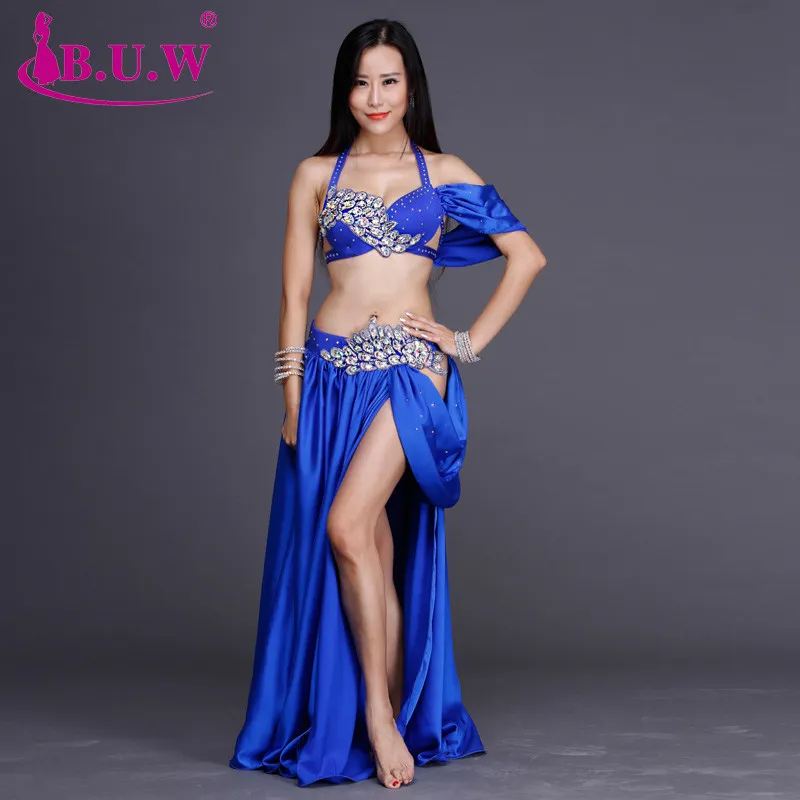 Bellydance Costume Luxory For Women Silk Satin Bra+long Skirt Belly Dance  Competition Set High-end Custom Dance Stage Outfit - Belly Dancing -  AliExpress