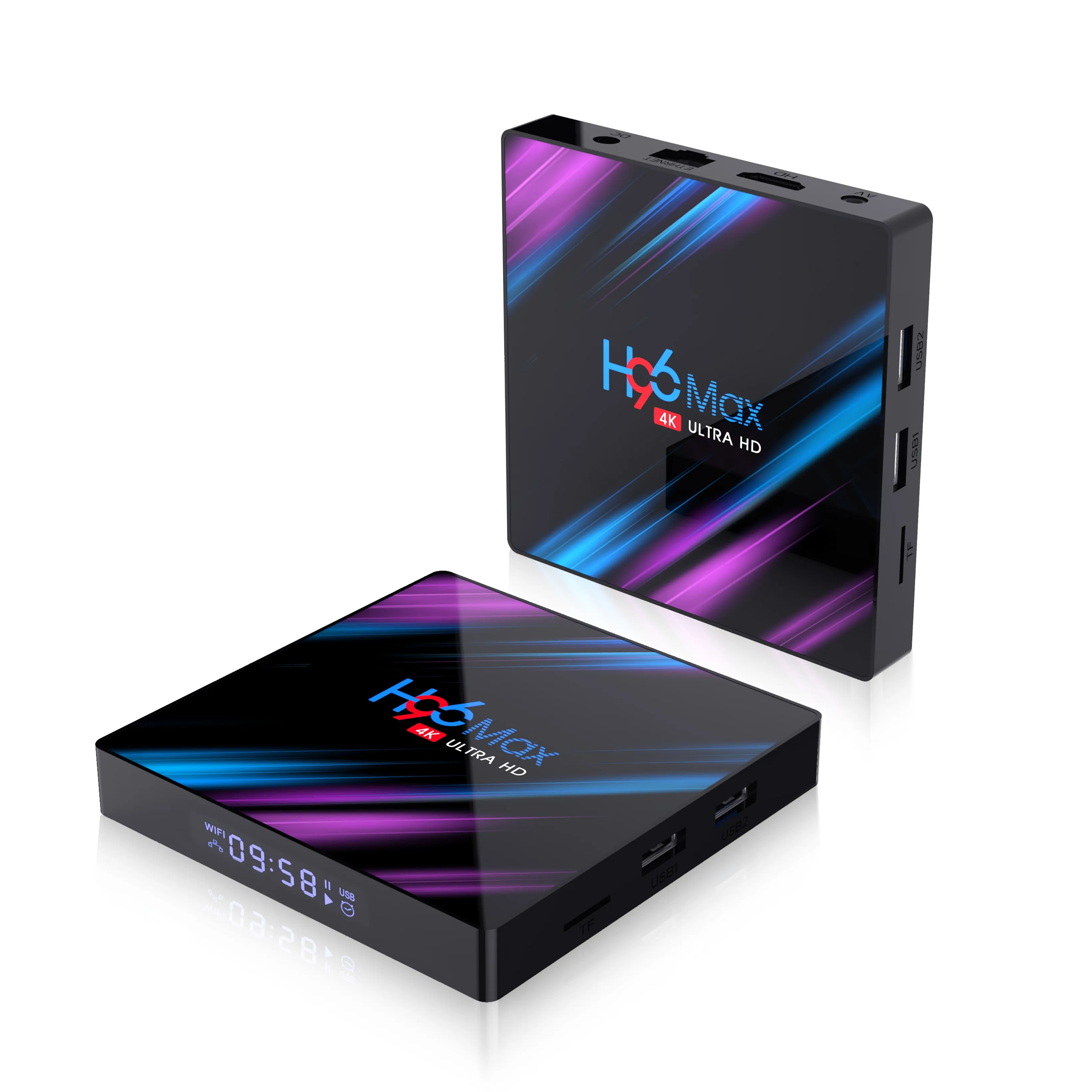 H96 Max RockChip RK3318 TV Box Quad Core Android 9.0 OS 2GB RAM 16 GB ROM Dual Wifi 4K Smart H.265