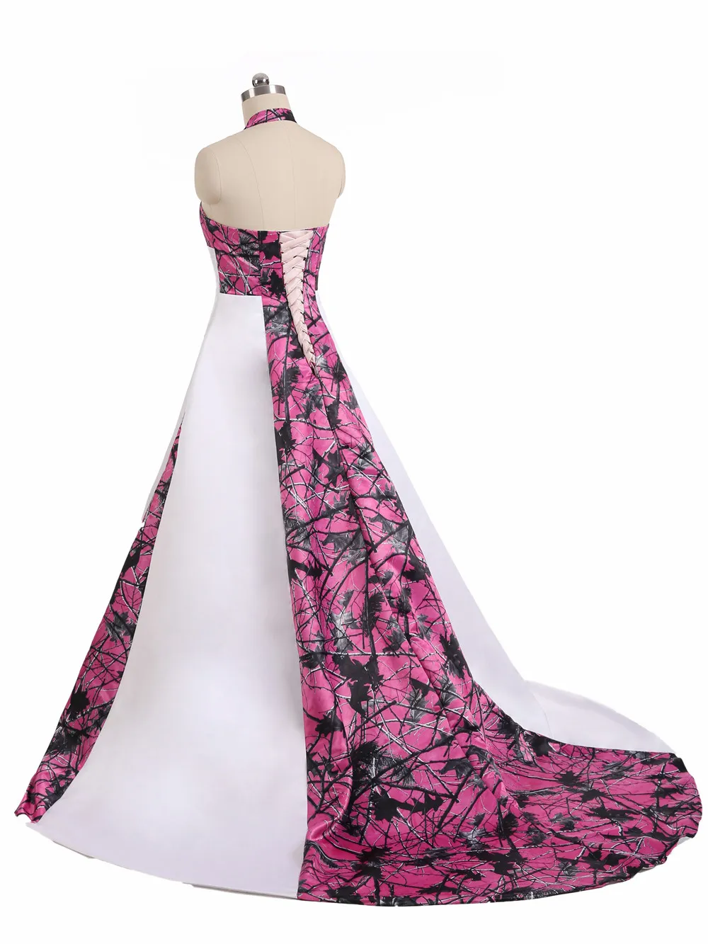 Dhgate Cheap Plus Size Camo Wedding Dresses Corset Back Bridal