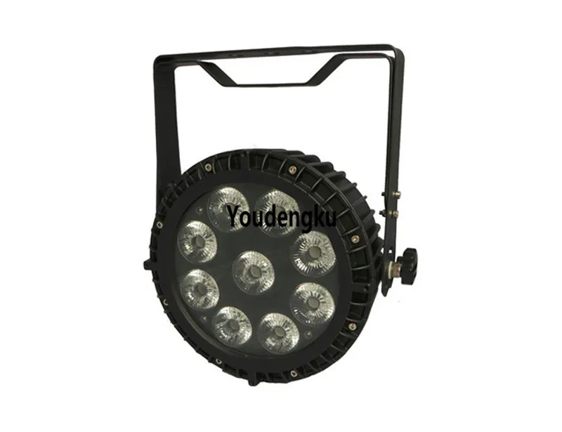 4 adet 9x10w RGBW düz par ışık açık su geçirmez Mini par ışık led par teneke 4 in1 IP65 led