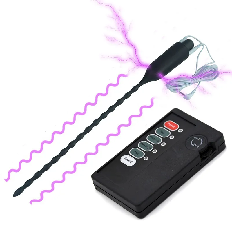 Electric Shock Set Silicone Plug Catheter Sounds Urethral Dilator Adult Sex Toys For Men Electro Stimulate Cha_voghion.com