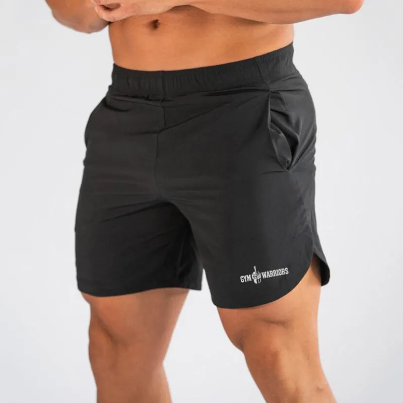 Nya snabba torra shorts män solida sport träning kläder fitness bodybuilding kort byxor sport homme gym shorts strand