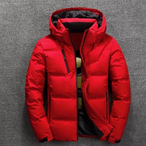 2019 Winter Jacket Mens Quality Thermal Thick Coat Snow Red Black Parka ...