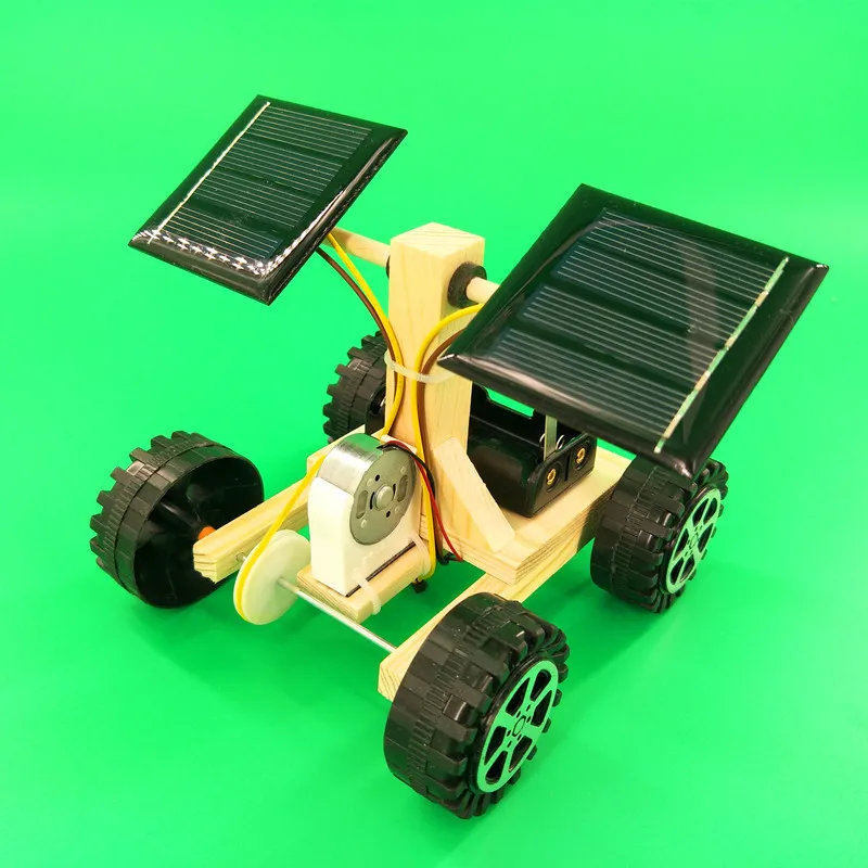 DIY Technology small production solar space lunar Rover scientific Experiment children assembling model materials Science & Discovery
