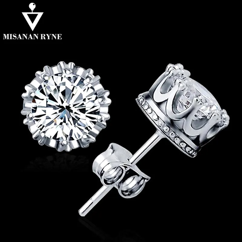 Stud Earings Fashion Jewelry Unisex Trendy Women/Men earring Crystal Earrings Crown Earring Piercing Gifts Wholesale