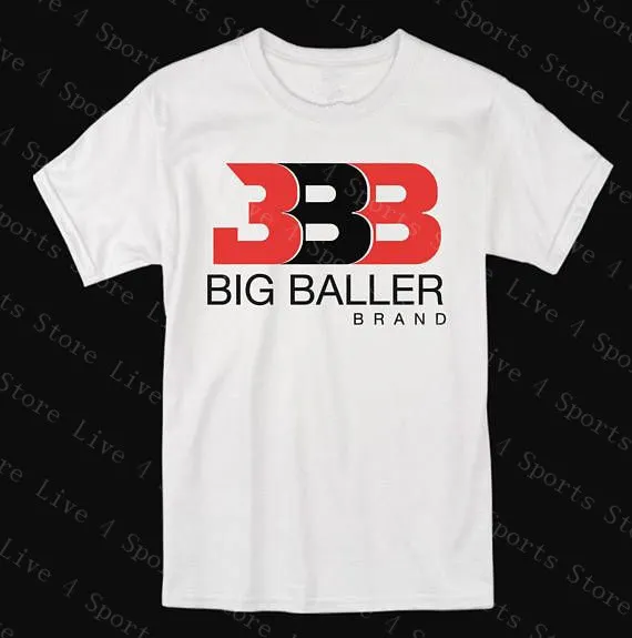 Mode Hommes Blanc Noir Gris T-shirt Ball Basketball Plein Coton À Manches Courtes Lâche BBB Mâle T-shirt T-shirts Imprimés Logos Si254V