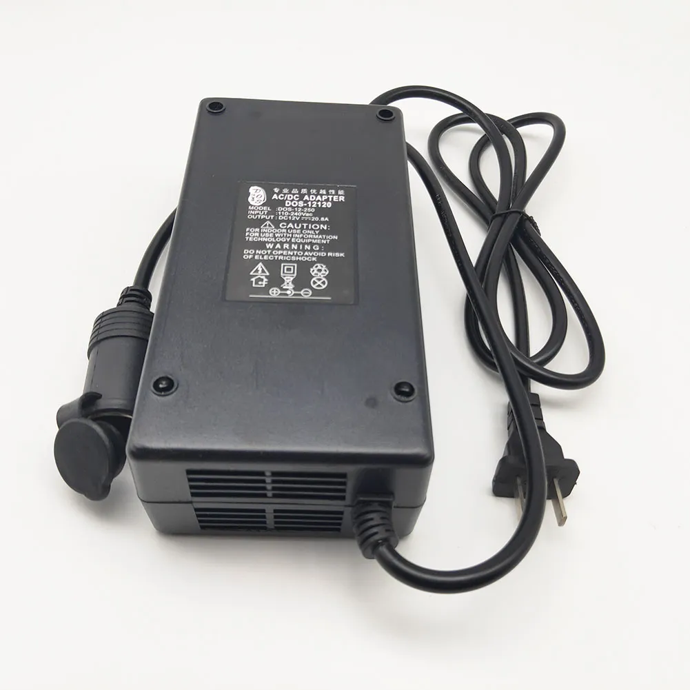250W Power Converter AC 110V 220V 240V To DC 12V 20A Car Cigarette