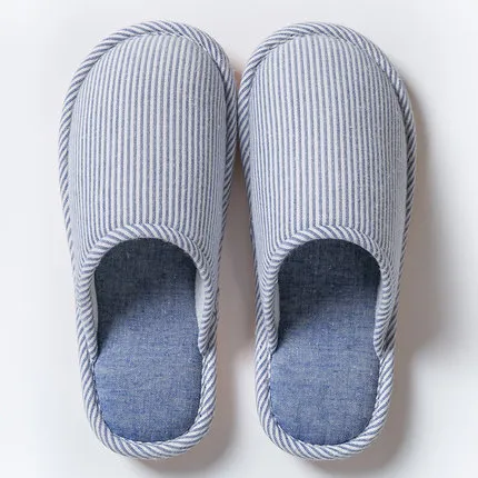 2019 new cotton slippers female winter home non-slip men's autumn and winter warm