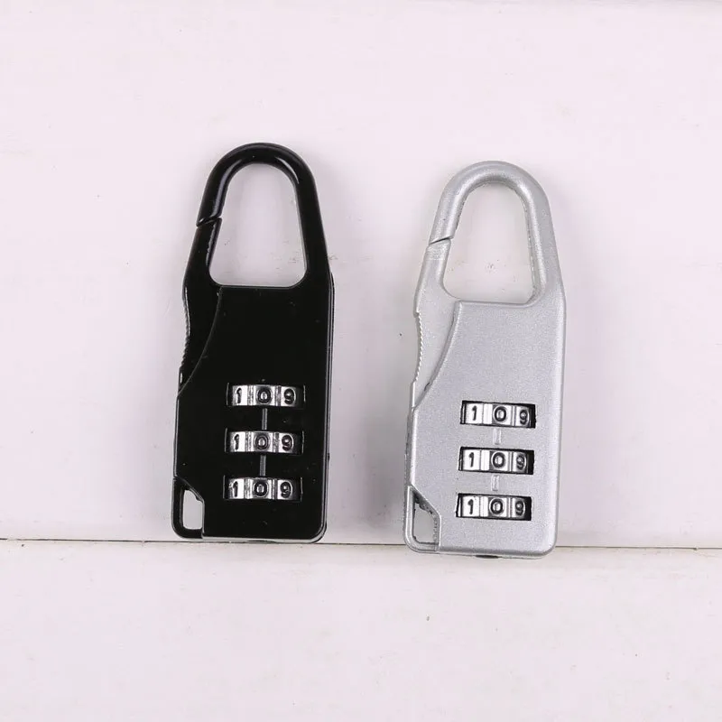 Travel Luggage Lock 3 Digit Combination Padlock Zinc Alloy Number Lock Code For Zipper Bag Backpack Handbag Suitcase Drawer DBC VT0658