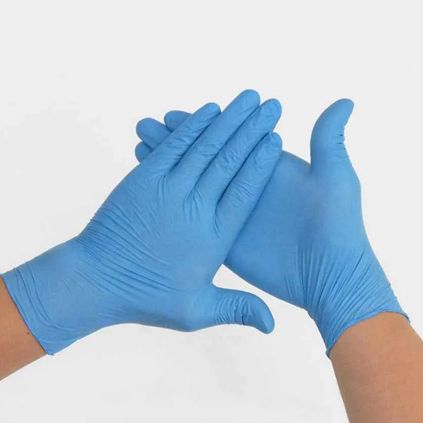 Gants jetables en nitrile Gant de protection Gant de sécurité au travail jetable Gants en caoutchouc élastique Cuisine Jardin Gants de protection ZZA2288